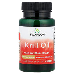 Swanson - Krill Oil Heart And Brain Health Maximum Strength - 30 Sgels