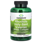 Swanson - Rhodiola Hellig Basilikum Valerian Stress Komplex