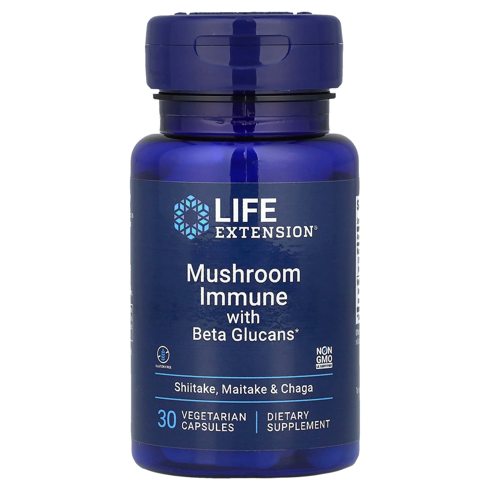 Life Extension Mushroom Immune With Beta Glucans framsida