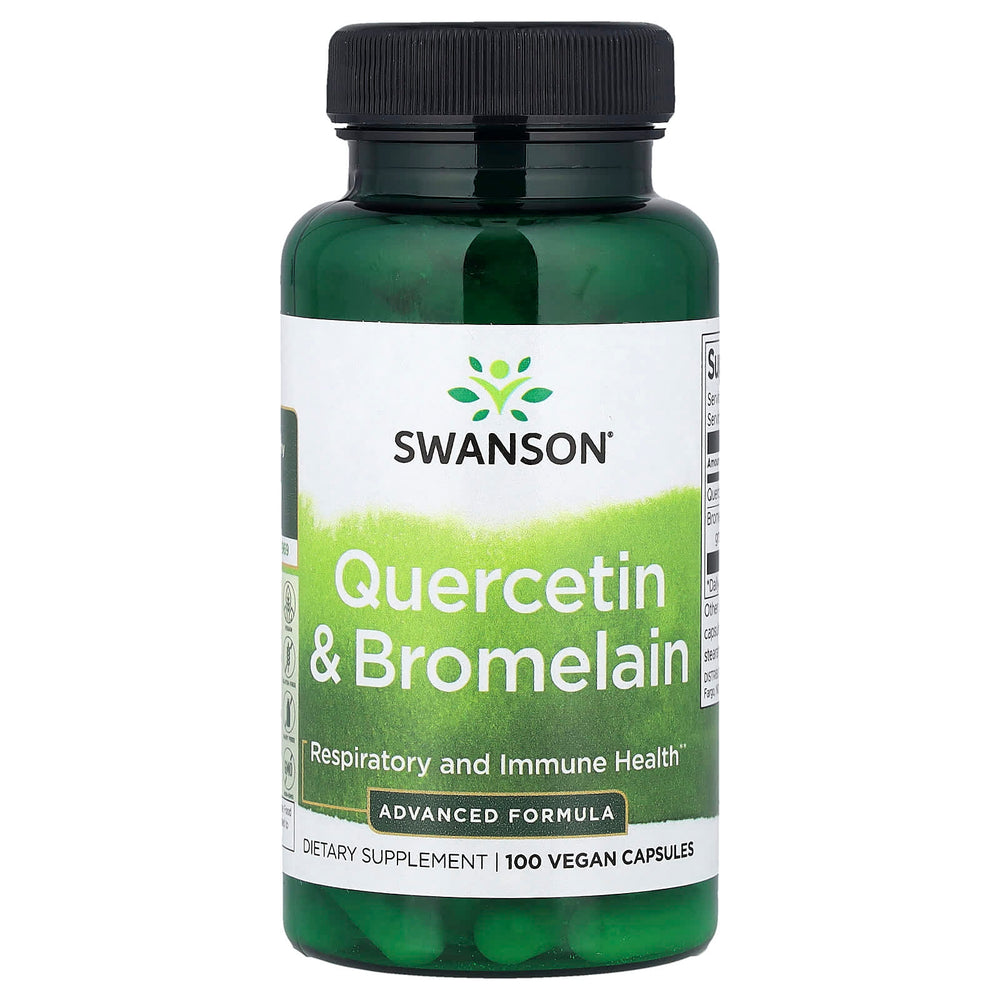 Swanson Quercetin + Bromelain 100 kapslar framsida