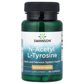 Swanson - N-Acetyl L-Tyrosine - 350mg, 60 Caps