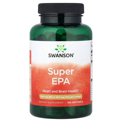 Swanson Triple Strength Super EPA baksida näringsfakta