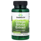 Swanson Ginkgo Biloba Extract baksida näringsfakta