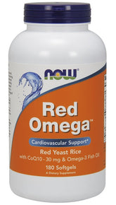 NOW Foods - Fish Oil with Red Yeast Rice and CoQ10 - 180 Softgels