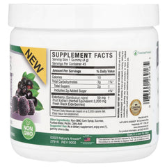 Sambucus Black Elderberry Gummies näringsfakta