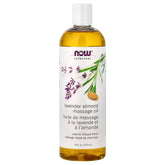 NOW Foods - Lavender Almond Massage Oil - 473ml