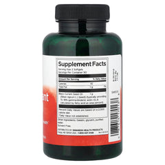 Swanson Black Currant Seed Oil baksida näringsfakta