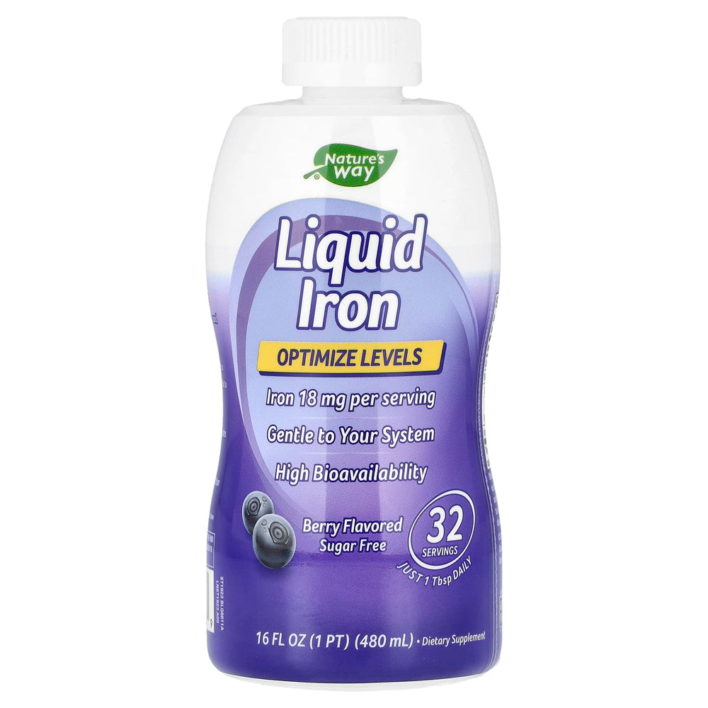 Liquid Iron 18 mg järn per dos framsida