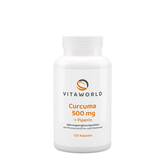 Vitaworld - Turmeric + Black Pepper - 120 Kapseln (Caps)