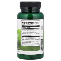 Swanson Green Tea Extract baksida näringsfakta