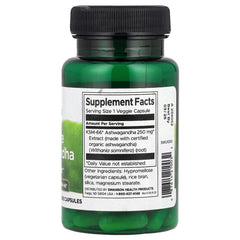 Swanson Ultimate Ashwagandha ingredienser etikett
