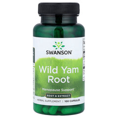 Swanson Wild Yam Root 100 kapslar framsida