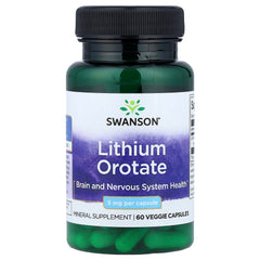 Swanson - Lithium Orotate - 60 Vcaps
