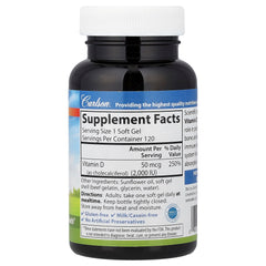 Vitamin D3 2000 IU ingredienser och etikett