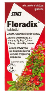 Salus Floradix 84 tabletter framsida