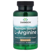 Swanson - L-Arginin Maksimal Styrke - 850mg (90 Kapsler)