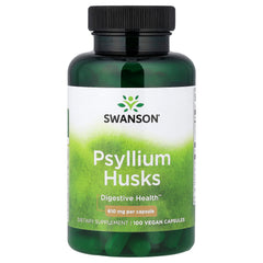 Psyllium Husks 610 mg baksida näringsfakta