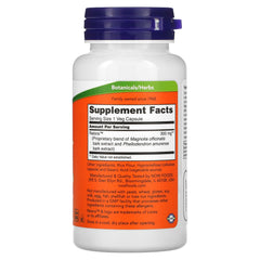 NOW Foods Relora 300mg baksida näringsfakta