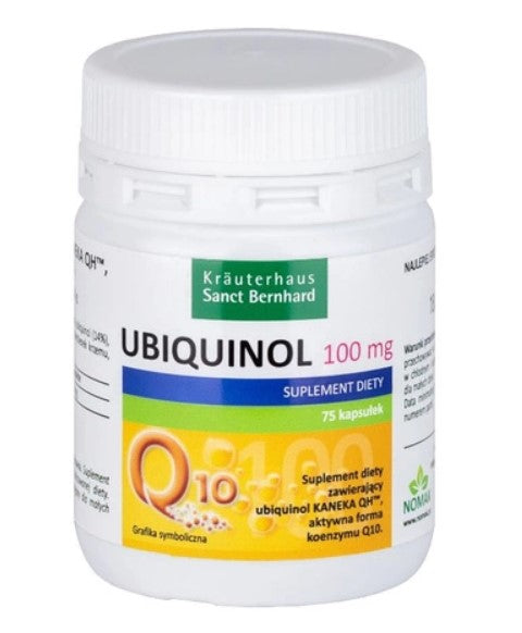 Ubiquinol Kaneka QH baksida näringsfakta