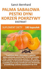 Sabalpalm, Pumpakärnor & Brännässelrot baksida