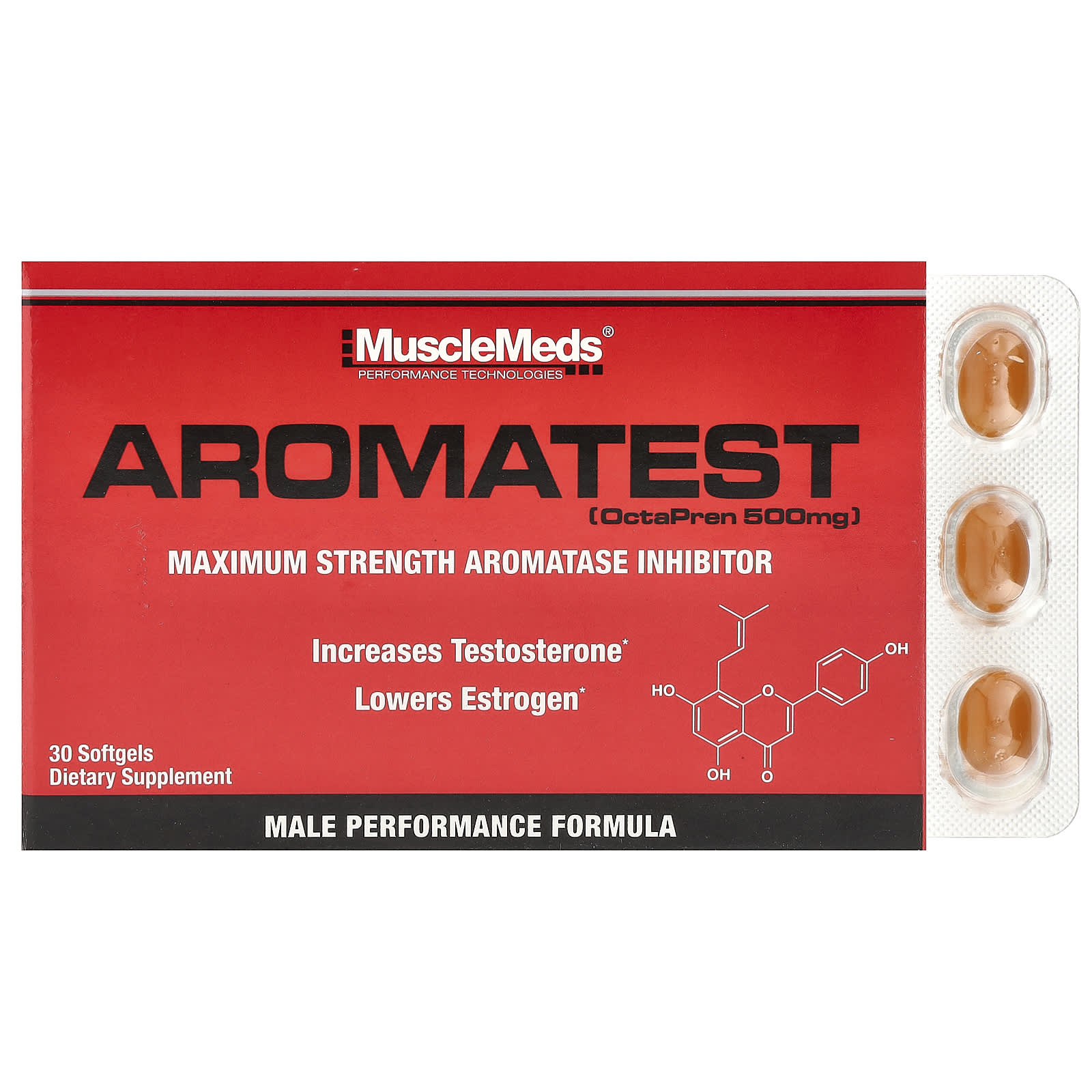 Aromatest Hormonstöd för män framsida