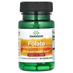 Swanson Folate 5-MTHF produktdetalj kapsel