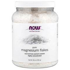 NOW Foods Magnesium Flakes baksida näringsfakta
