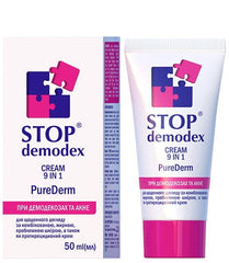 Stop Demodex Cream 9 In 1 PureDerm framsida