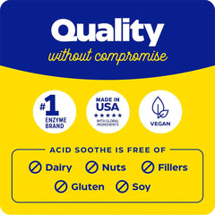 Enzymedica - Acid Soothe - Digestive Support - 60 Tabs (KORT UDLØBSDATO 2026-09-30)