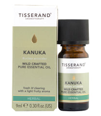 Tisserand Aromatherapy Kanuka Kunzea Ericoides Wild Crafted baksida etikett