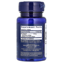 Life Extension NT2 Collagen ingredienser etikett
