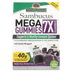 Nature's Answer - Sambucus Mega Gummies 7X Styrke