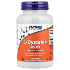 L-Cystein 500mg – Aminosyrastöd baksida näringsfakta