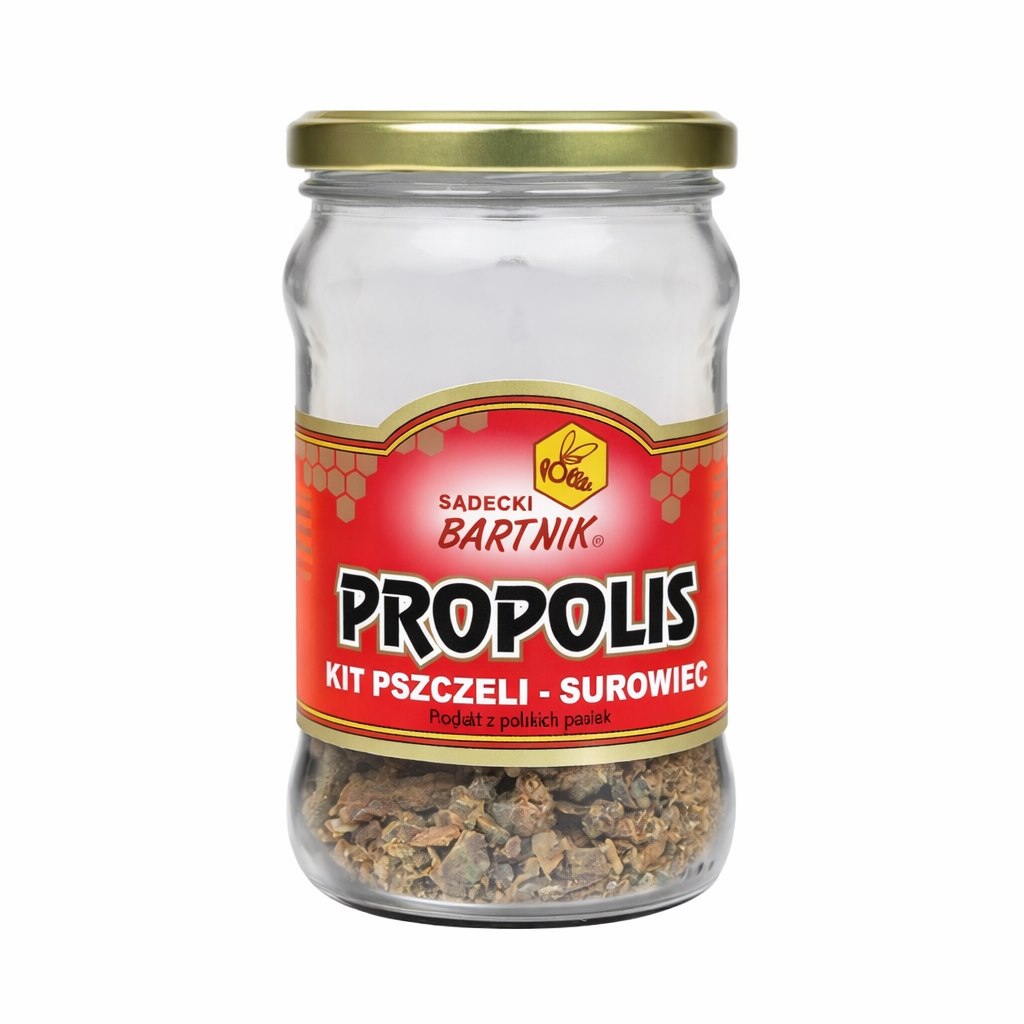 Sadecki Bartnik Propolis baksida etikett