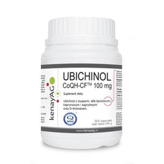 Ubiquinol CoQ10 100 mg baksida med näringsfakta