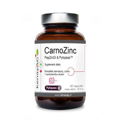 Carnozinc Zink & L-karnosin baksida näringsfakta