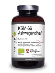 Organic Ashwagandha KSM-66 – 300 kapslar framsida