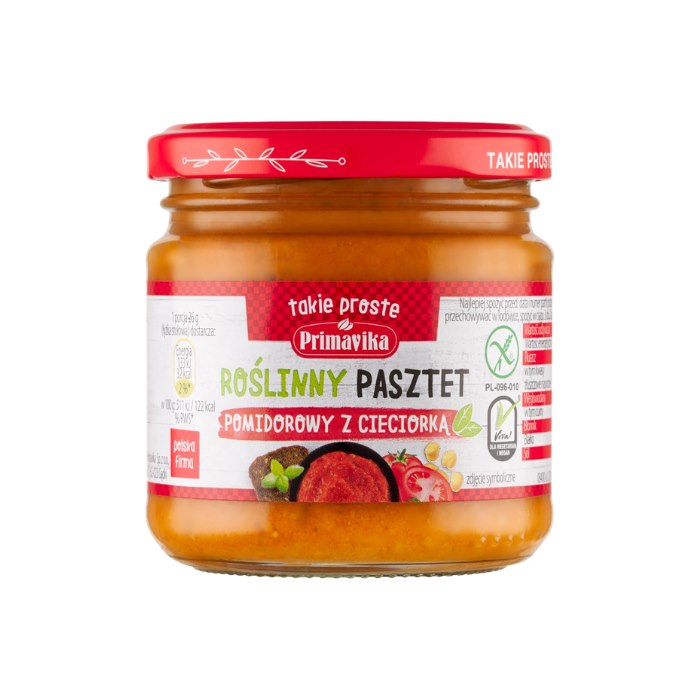 Primavika Tomato Chickpea Plant-Based Pâté framsida