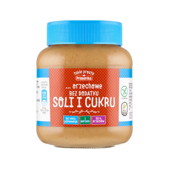 Primavika Peanut Butter No Salt & Sugar framsida