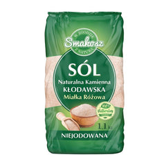 Smakosz Fine Natural Stone Salt Iodine-Free 1.1kg framsida