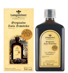 Langsteiner Original Swedish Herbs flaska öppen