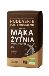 Podlaskie Mąki Ekologiczne Organic Whole Rye Flour framsida