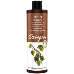 Venita - Trychologiczny Szampon Dziegieć Przeciwłupieżowy Do Każdego Rodzaju Włosów 300ml