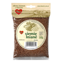 Vitacorn Flax Seeds baksida näringsfakta