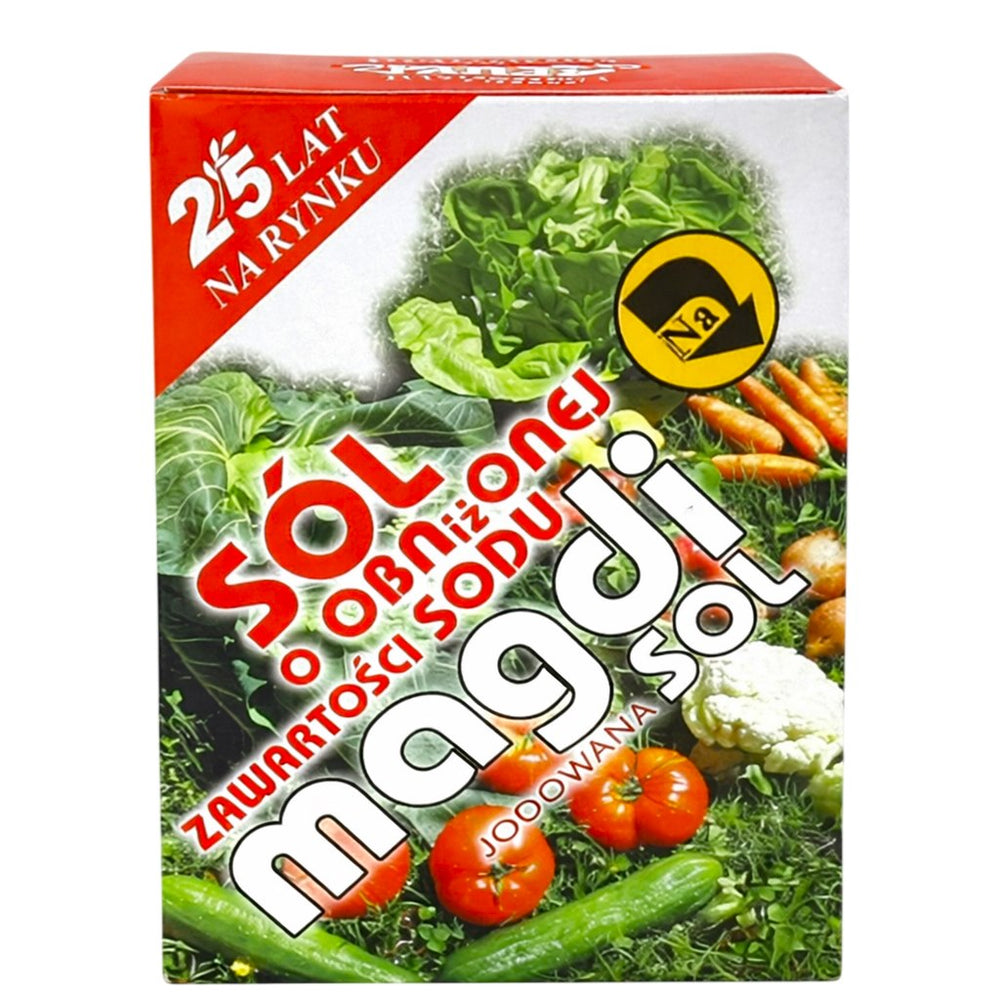Magdisol joderad salt lågt natrium framsida