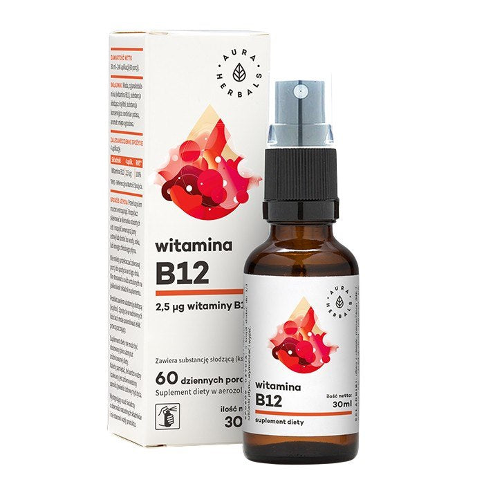 Aura Herbals Vitamin B12 Forte Spray framsida