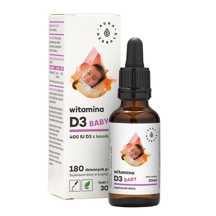 Aura Herbals Vitamin D3 Baby 30ml framsida