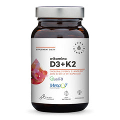 Aura Herbals - Vitamin D3+K2 - 90 kapsler
