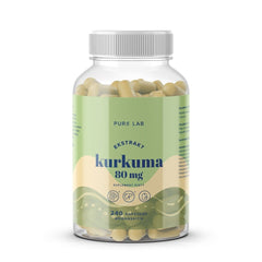 Pure Lab Turmeric 80mg baksida näringsfakta