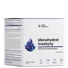 Aura Herbals - Creatine Monohydrate - 30 Pcs. X 3,41g (30 Sachets X 3.41g)